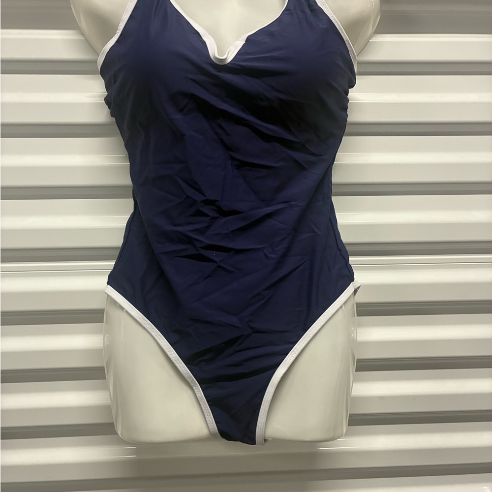 Women's Navy Blue One-Piece Swimsuit
